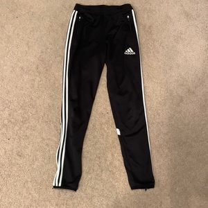 Black adidas track pants